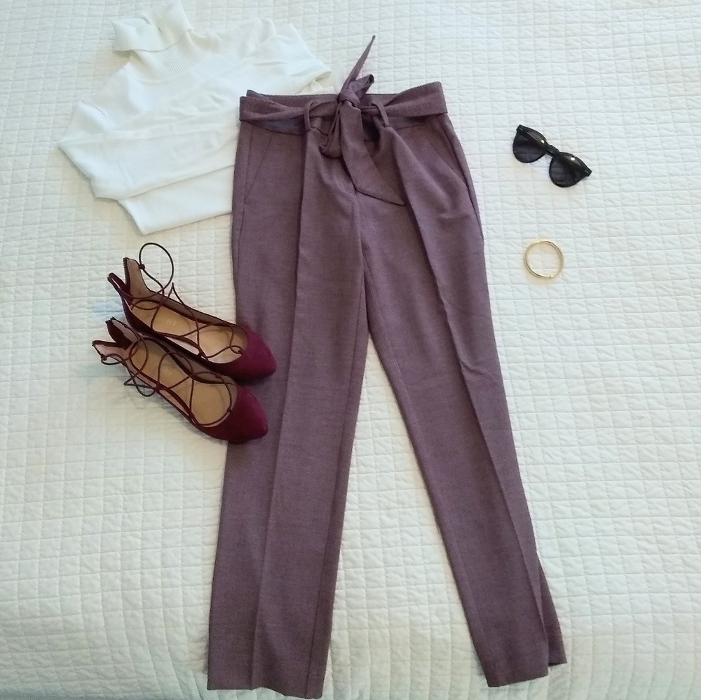 LOFT Marissa paper bag pants